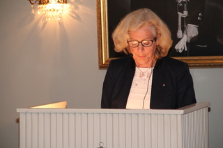 Past President Turid leste årsberetningen  (Foto: Arild Stang)