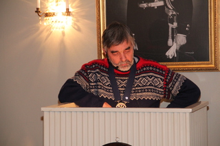President Jon Tore ønsket velkommen til kaffemøte (Foto: Arild Stang)